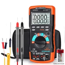 True RMS Digital Multimeter Tester 6000Counts AC DC Volt Current 20A Amp Ohm DMM