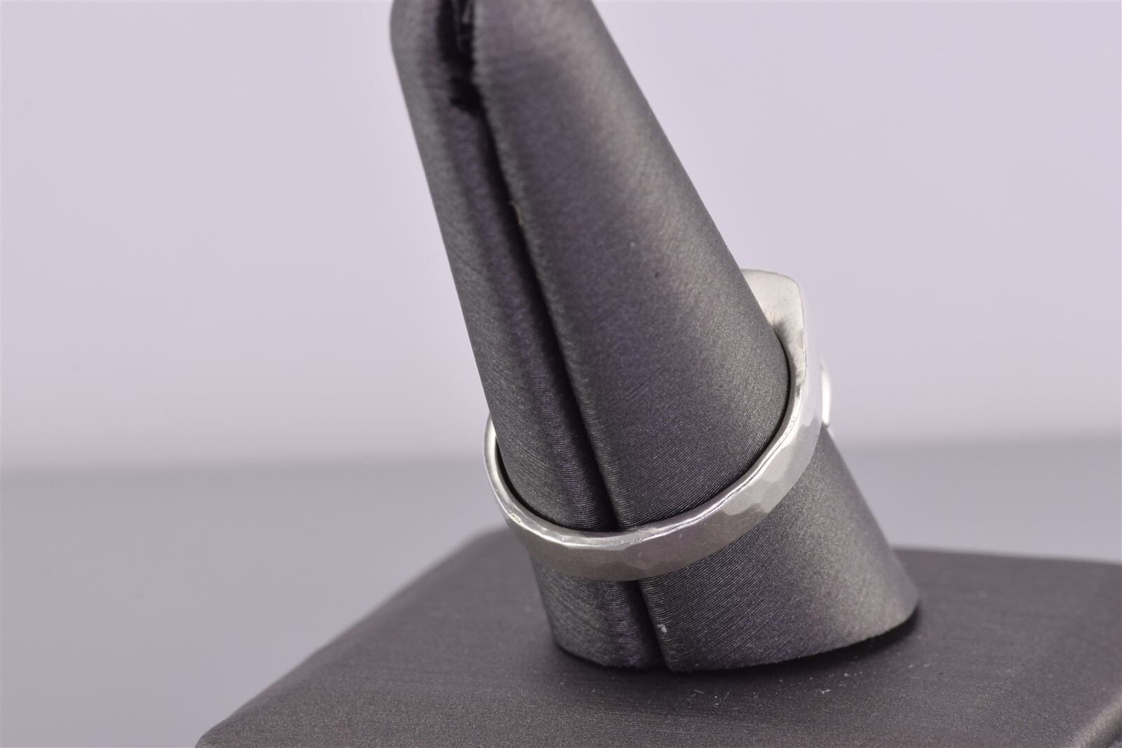 Sterling Silver 23mm Solid Zigzag Swirled Moderni… - image 4