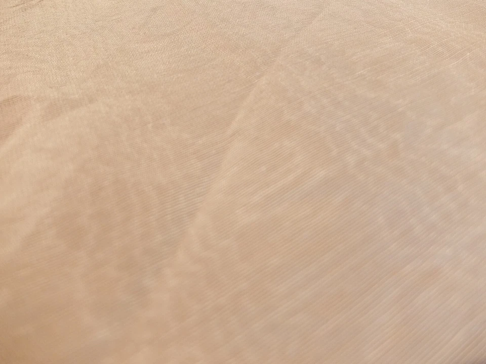 NEW FAUX SHOT SILK CURTAIN OR LIGHT FURNISHING FABRIC  56" STRAW/WHEAT Colour - Image 2 of 4