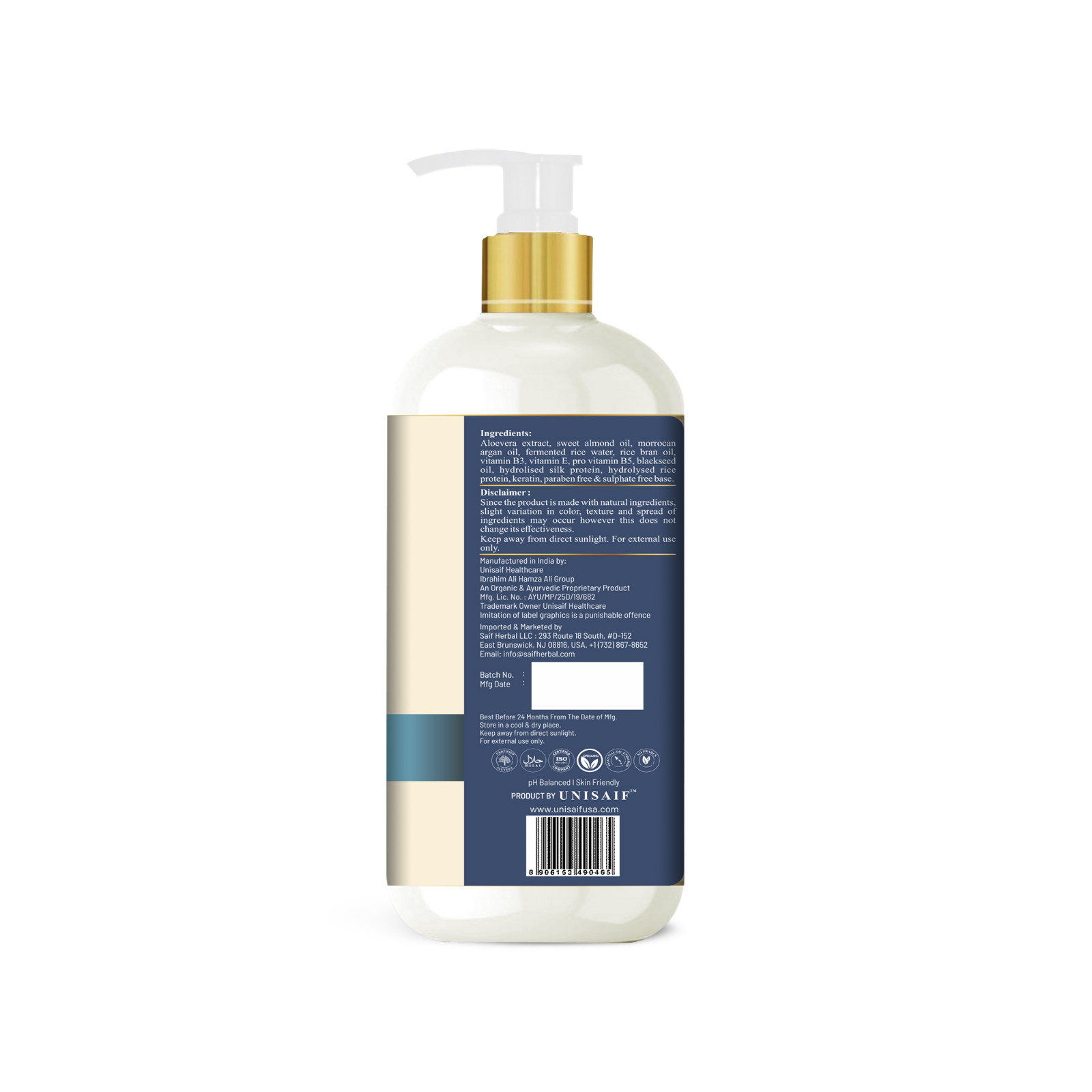 Hair Growth Shampoo, Organic Rice Water for Hair Growth, Natural Thickening
