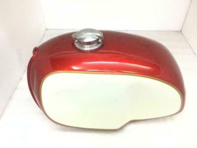 BMW R100 RT RS R90 R80 R75 CREME & KIRSCHE LACKIERTER STAHLTANK UND DECKEL