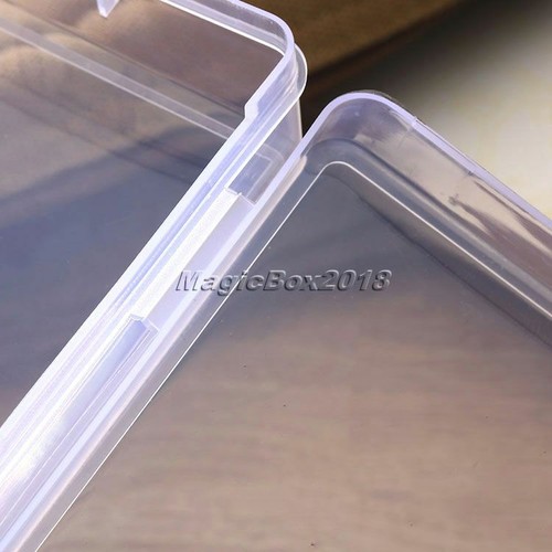 Transparent Plastic Storage Box Clear Square Rubber band Cosmetic Jewelry Box - Picture 11 of 11