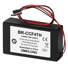 6V 10800mAh BR-CCF4TH Non-Rechargeable Battery with Black Plug for CNC System