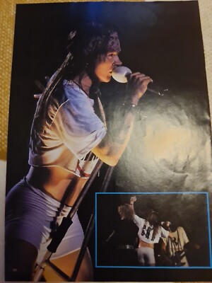 Vintage AXL ROSE GUNS N ROSES DUFF MCKAGAN SLASH IZZY STRADLIN A4 POSTER KERRANG