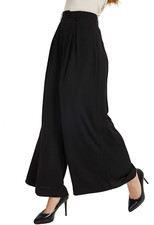 Women High Waist Casual Wide Leg Long Palazzo Pants Trousers Regular Size