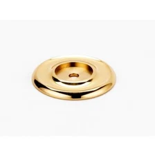 Alno A615-14-PB/NL 1 1/4" Backplate Unlacquered Brass