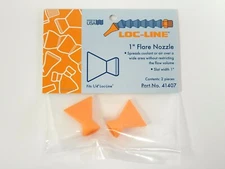 LOC LINE #41407 1" FLARE NOZZLE FOR 1/4" LOC-LINE SYSTEM 2PC PACK - NEW