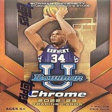 2022 2023 Bowman University Chrome Basketball...