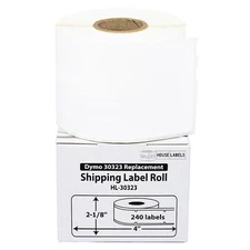 DYMO LW 30323-S - (1) to (50) Rolls - POLYPROPYLENE WATERPROOF Labels  FREE SHIP