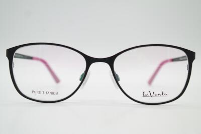 Brille la Venta 81772 Titanium Schwarz Violett Oval Brillengestell Neu