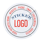 PERSONALISED ROUND PRINTED STICKERS CUSTOM LOGO LABELS BUSINESS GLOSS / MATTE