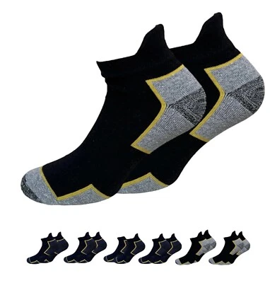 LUCCHETTI SOCKS MILANO 6 PAIA calzini fantasmini da lavoro estivi cotone leggeri rinforzati WORK corti