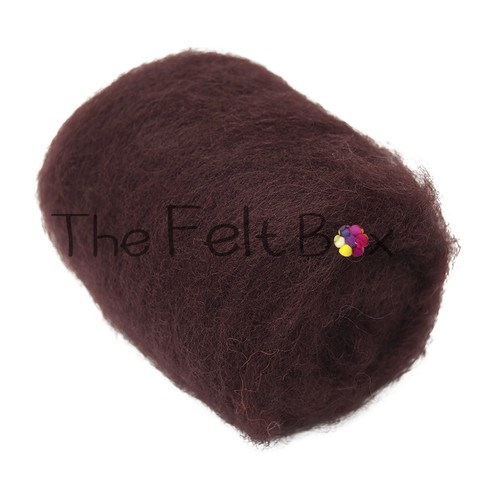 Carded Felting Wool Needle 3D Brown Grey White Black Green Blue Batt The FeltBox - Picture 49 of 163