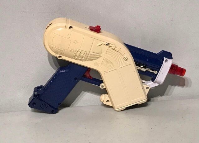 Vintage 1997 Bandai Beetleborgs Data Laser Toy Blaster complete 5 Input Cards +2