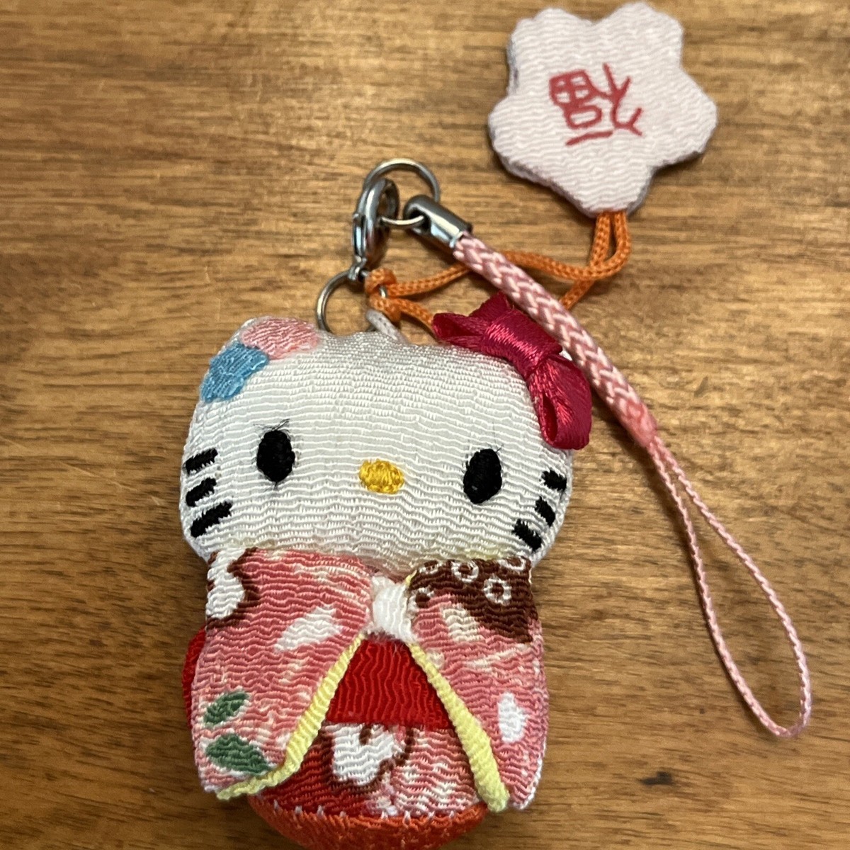 Sanrio Hello Kitty Geisha Pink Kimono Doll 2009 Blessing 2” Key