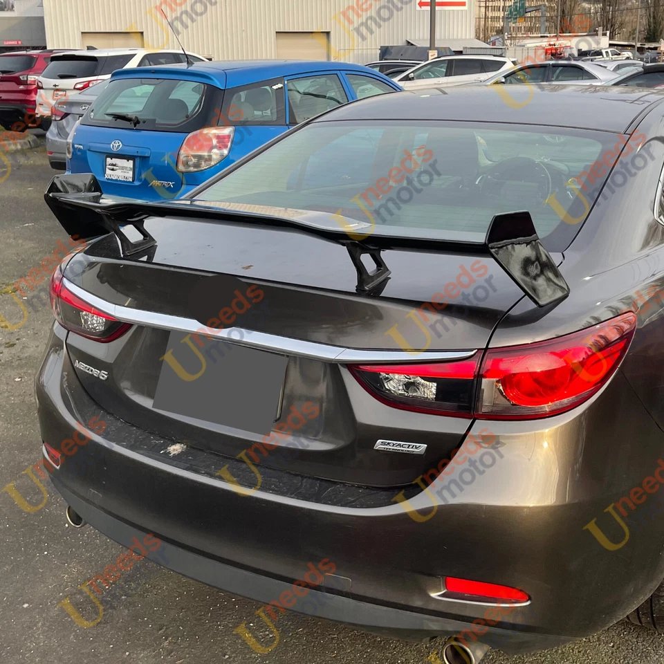 Для Mazda 3 Mazda3 JDM GT VIP-стиль глянцевый черный задний багажник спойлер крыло - Изображение 3 из 4