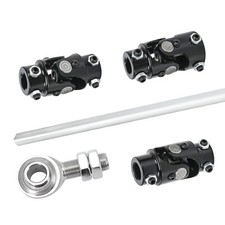 Steering Box U Joint 36 Steel Steering Shaft 34 Support Bearing Gm - Black Steering Box U Joint 36 Steel Steering Shaft 34 Support Bearing Gm - Black