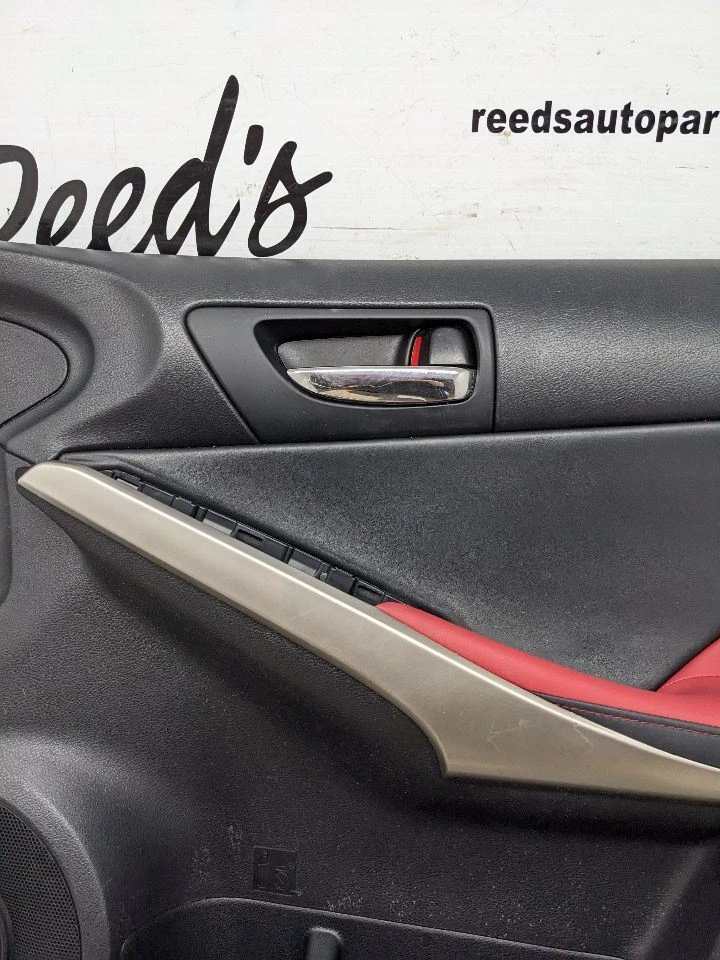Lexus IS250 2014 2015 paso delantero derecho interior panel puerta moldura rojo 1144630 Foto 3 de 4