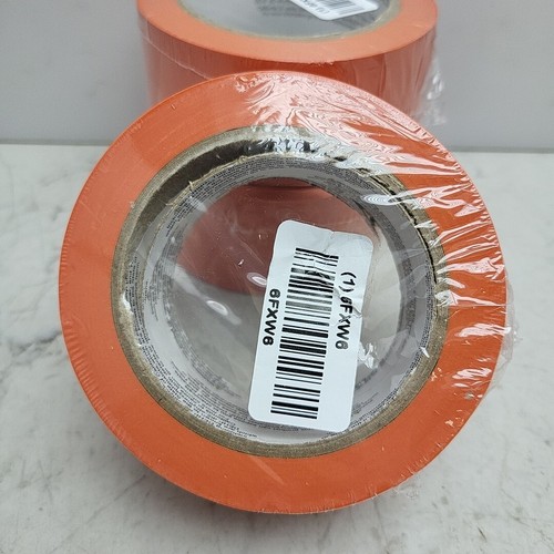 4 Pack Condor 2" x 108' Orange Floor Marking Tape Roll 6FXW6 *Some Core Damage - Bild 4 von 8