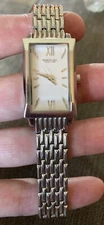 Kenneth Cole KC4621 Women's Rectangular Pinstripe Dial Stainless Steel Watch