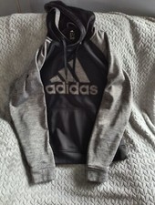 Adidas Originals Kid's Trefoil Hoodie Medium - Black/Gray