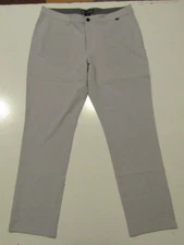 NEW TRAVIS MATHEW Right On Time Pants Microchip Gray 38 Lightweight