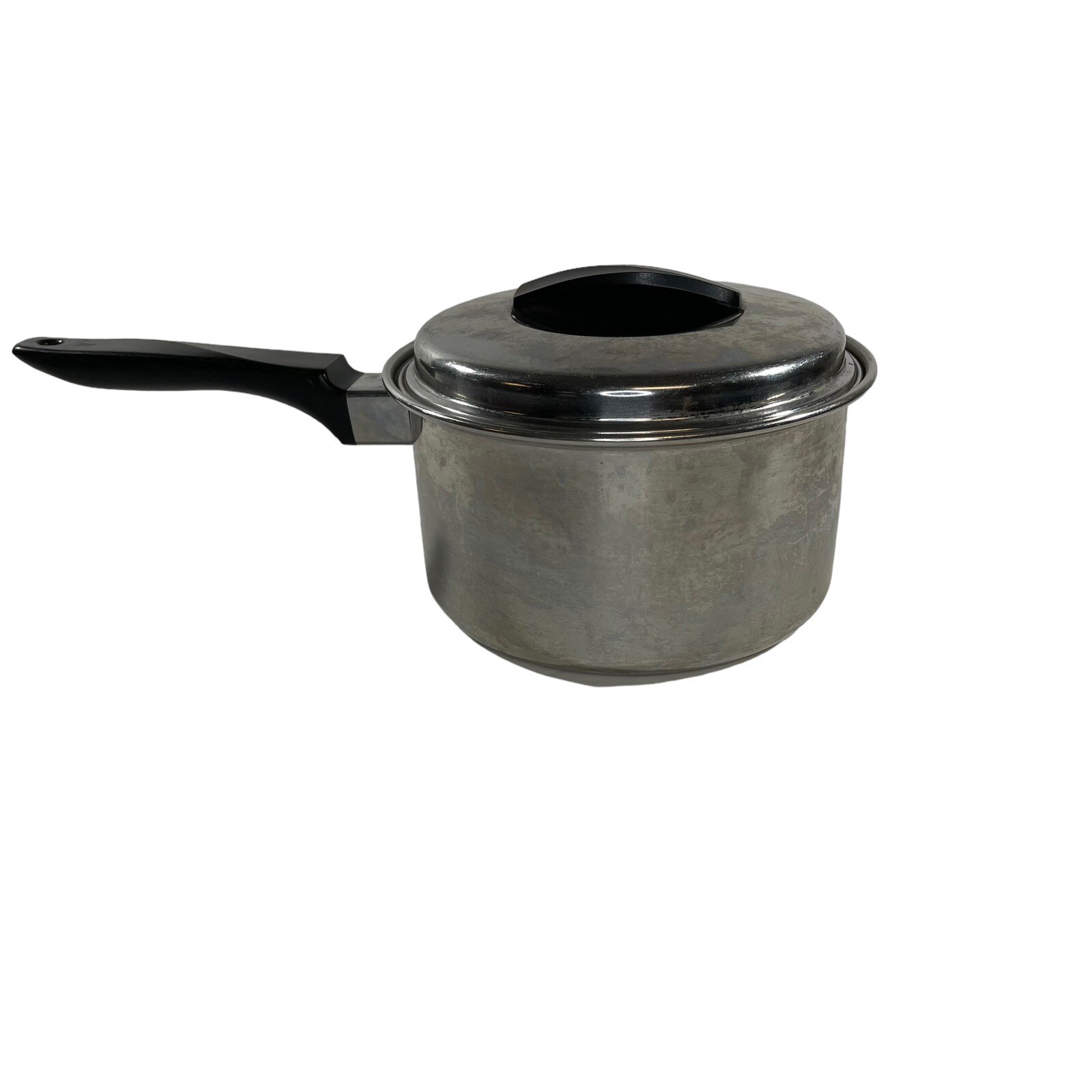 Vintage Flint Ware Ekco 2 Quart pan Stainless Steel pot with LID made