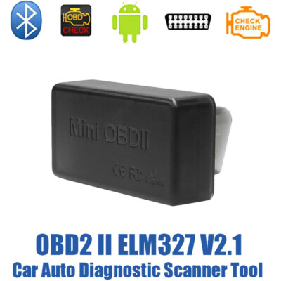 OBD2 Mini Adapter Bluetooth ELM327 Torque Auto Kompatibel mit Android, Windows