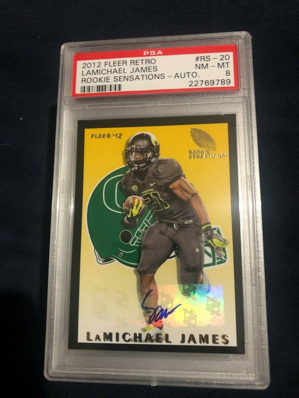 LaMichael James Fleer Retro Rookie Sensations #RS20 Autograph