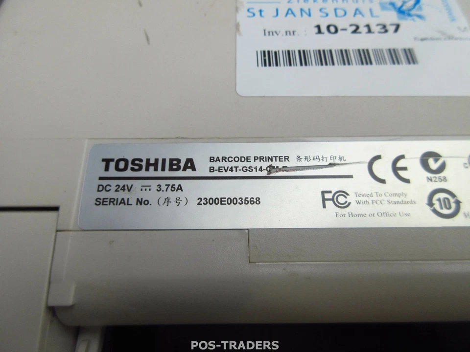 Toshiba TEC B-EV4T GS14-QM-R 4" Thermal Label Printer USB LAN Drucker 2,7KM - Bild 3 von 3