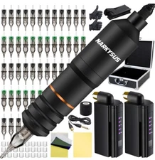 Narkysus Tattoo Kit with 2Pcs Battery 40Pcs 