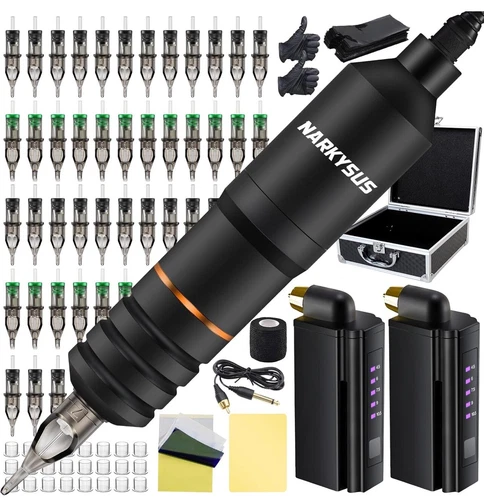Narkysus Tattoo Kit with 2Pcs Battery 40Pcs  - product listing photo