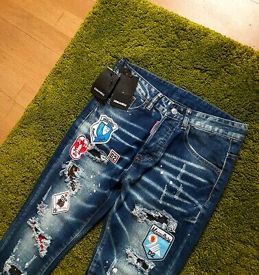 Dsquared 46/S Classic Kenny Jeans With Patches Denim Dsquared 46/S Classic Kenny Jeans With Patches Denim