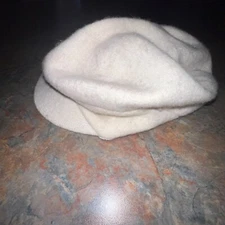 Nine West Wool Blend Ivory Newsboy Cap With Tag