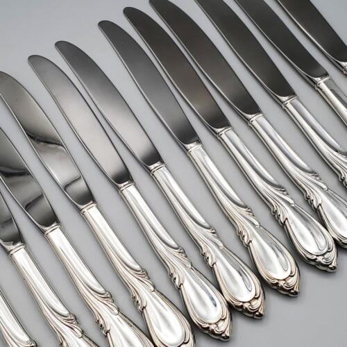 Set 12 International Rhapsody 9 ¼” Sterling Handle Dinner Knives - Picture 1 of 11