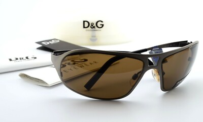 DOLCE GABBANA Sonnenbrille DG 411S D69 63 13 115 Metall Wrap Sun Brillenetui