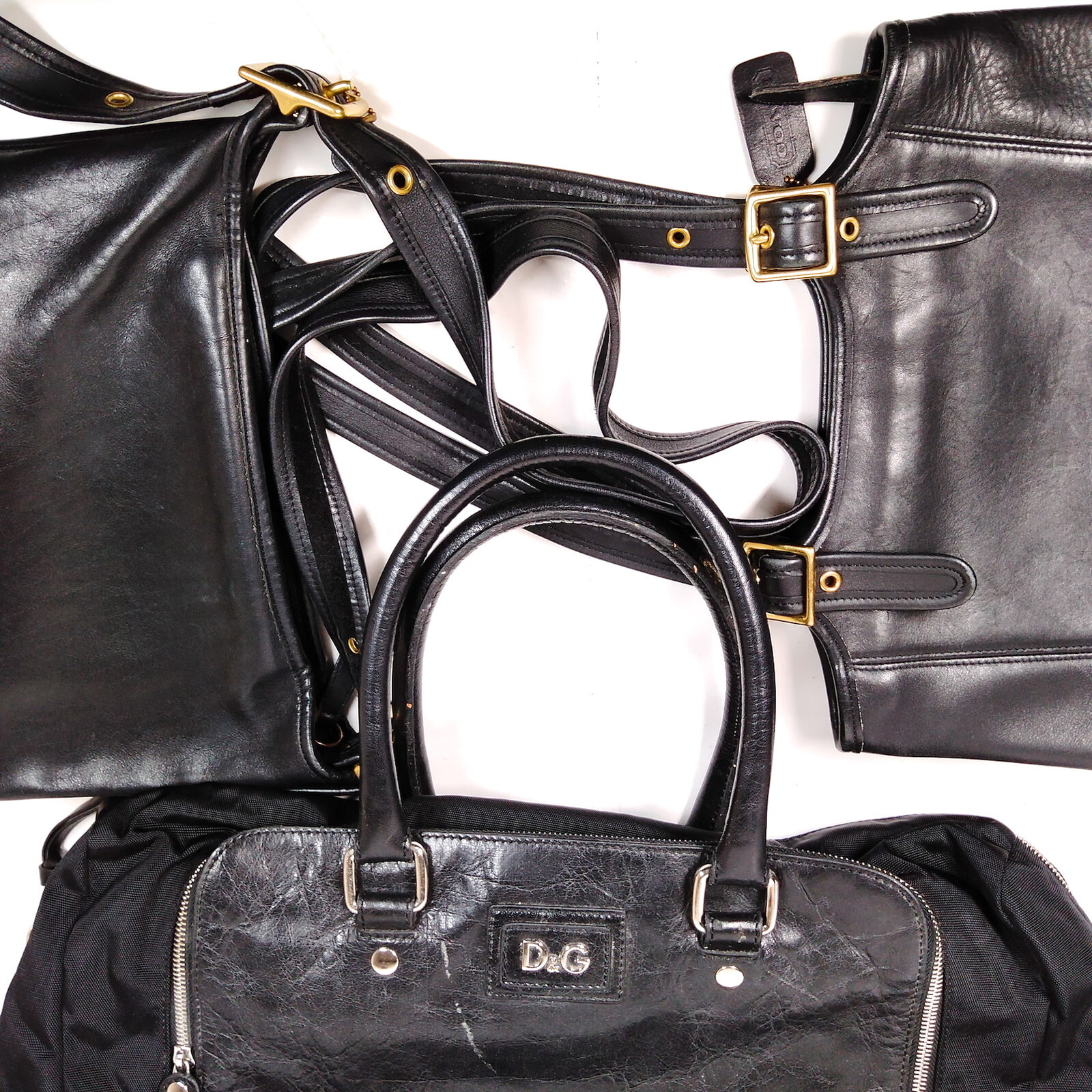 Coach Tote Bag D & G Shoulder Bag Boston Bag 3 set Leather Nylon