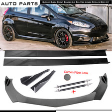For Ford Fiesta St Rs Mk6 M Front Bumper Lip Splitter Spoiler Rear Lip Strut Rod