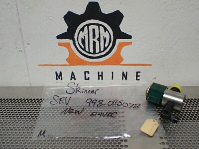 #ad Skinner SEV 998 0115072 24VDC Solenoid Valve New Old Stock $34.99
