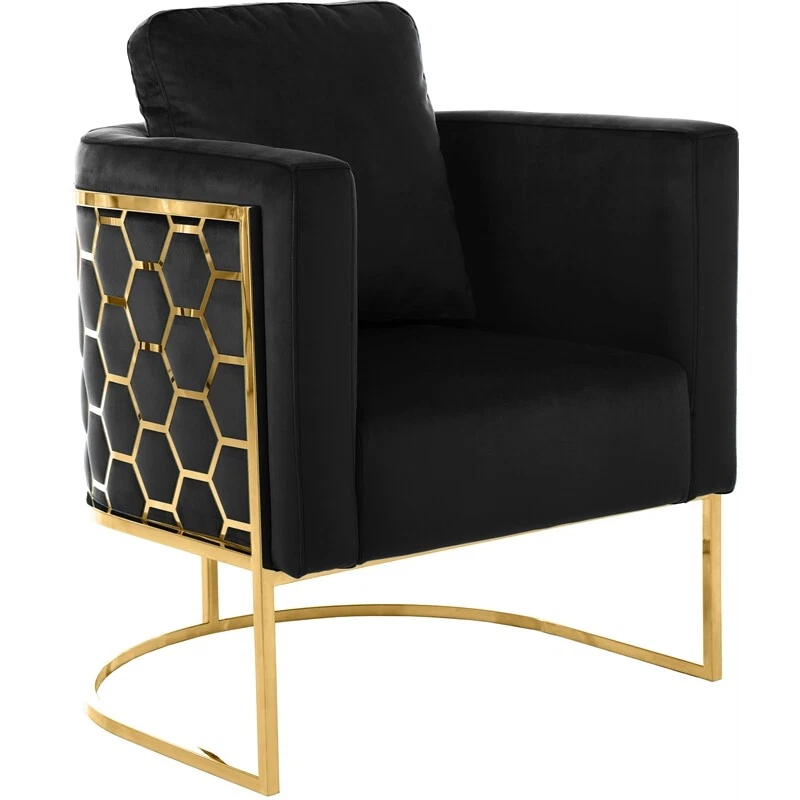 Meridian furniture velvet chair hotsell