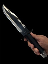 15 Rambo First Blood Part II Stainless Stainless Blade Hunting Knife Collectibl