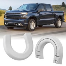 Extended Tow Hook Covers for Silverado 1500 2007-2026/GMC Sierra 1500 White