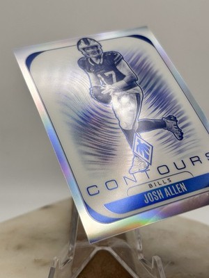 2025 Phoenix Josh Allen CONTOURS SILVER HOLO SP #4 Buffalo Bills