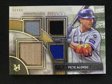 2025 Topps Museum Pete Alonso Primary Pieces Quad Relic /99 #SPPQ-PA Mets