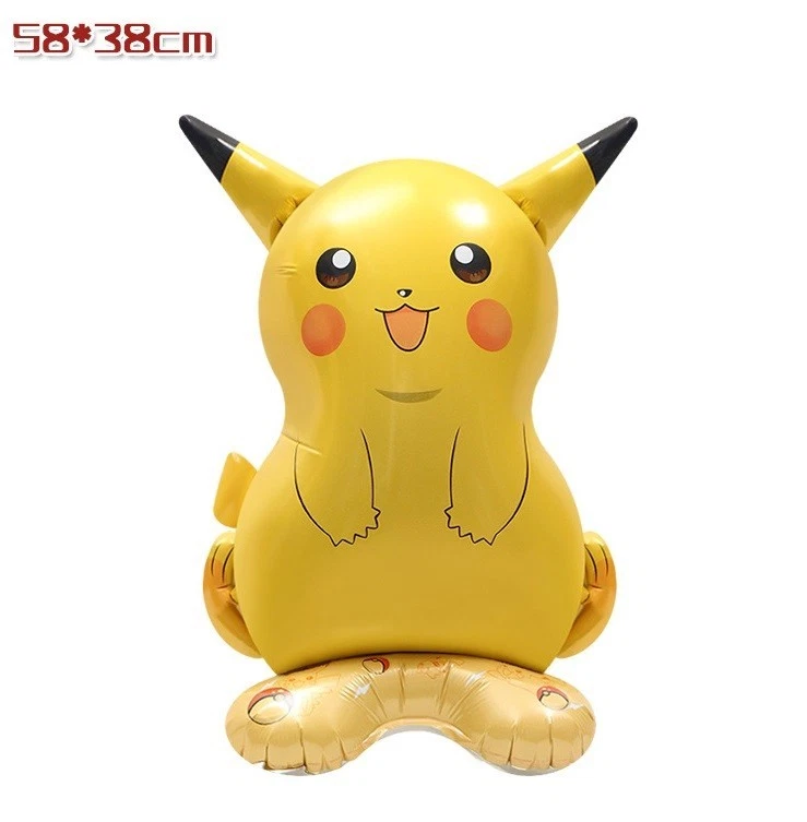 Pokemon Globo Pikachu Cumpleaños Fiesta Decoración Autoportante Lámina Brillante x1 Foto 3 de 4