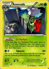 Roserade 15/124 Rare Dragons Exalted LP Pokemon Card