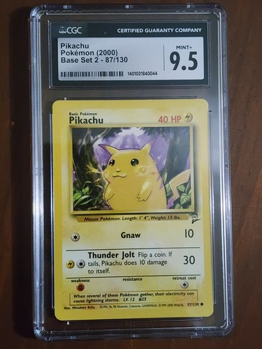 Pikachu graded CGC 9.5 for sale on eBay