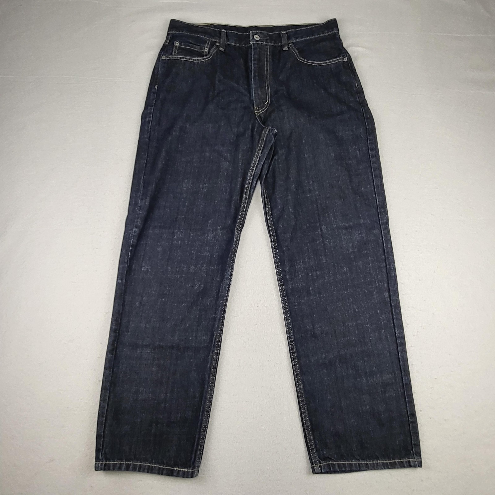 Levis 550 Jeans Mens 34x31 Blue Relaxed Fit Tapered Leg Denim Pants Tag 36x32