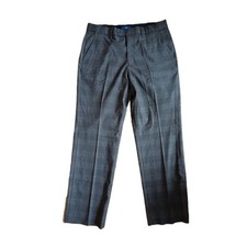 Image of Cotton Traders Men's Brown Check Trousers W32 L27 Polyester Mix