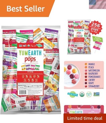 250 Count Organic Lollipops Variety Pack - Allergy Friendly &  Treats
